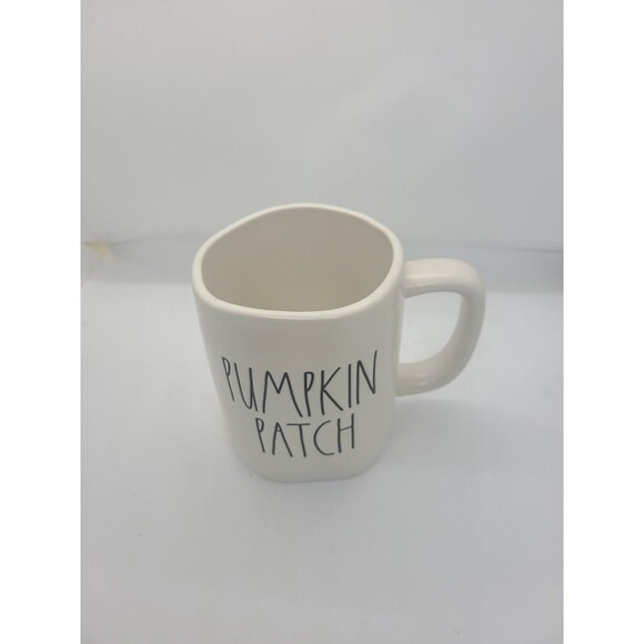 PUMPKIN PATCH Rae Dunn Fall Mug White Ceramic Halloween Thanksgiving Coffee Tea - Picture 2 of 3